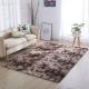 Brown Plush Tie-dyed Bedroom Area Rug Hotel Living Room Center Rectangle Carpet Customized Size