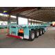 4 Axles 40FT 45FT 50ton Flatbed Trailer with Container Lock and Q345b Steel Main Beam