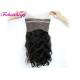 Natural Color 360 Lace Frontal Closures Virgin Brazilian Curly Hair
