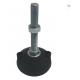 Galvanized Steel Glides Leveling Foot Reinforced Nylon Base Chemical Resistant