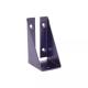 Single-side Structure Customized Metal Bracket with Black Powder Coated Stainless Steel