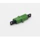 E2000/APC Simplex Singlemode Fiber Optic Adapter With Flange For Patch Panel