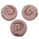 3/4 4 Hole Plastic Coat Buttons Pink Color Use For Women'S Coat Sweater