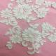 Ivory Venise Cord Lace Applique for Bridal Gown Wedding Dress decor,one pair