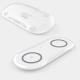 Multi Function 2 In 1 10W Mobile Wireless Charger Pad Dual Qi Port