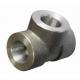 Threaded Straight Tee Stainless Steel Forged 3000 6000 2000 Class Pipe Fittings