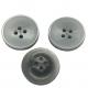 ODM Silver Color Resin Fancy Plastic Buttons 4-Holes In 26L Use For Coat Shirt