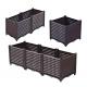 Self Watering Courtyard Large Plastic Rectangular Planter Boxes Insect Proof