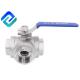 2  Inch SS 316 Three Way   Stainless Steel Ball Valve