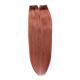 Red Color 33 Healthy Virgin Clip In Hair Extensions Double Layers Sewing