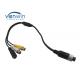 Waterproof DVR Accessories Aviation Female Connector extension AV DC and BNC cables