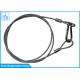 Soft Eye Steel Wire Rope Sling Rubber Coated For Led Theatre Spotlights