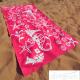 Full Color Reactive Custom Printed Beach Towels Easy Carrying Eco Friendly
