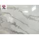 Marble Textures Calacatta White Engineered Quartz Stone For Countertop