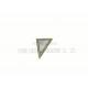 Small Stones Metal Adhesive Cell Phone Mirror Triangle Shape For Galaxy S6