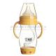 100% Food Grade PPSU 260ml yellow color Eco-Friendly Baby Bottle With Handle