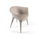 Doralee Fiberglass Arm Chair With Refined Design Well - Defined Shapes