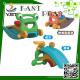 Kindergarten Custom Plastic Slides Frog Ride With Slide 2 In 1 Two Years Warranty