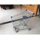 4 Swivel flat castors of Supermarket Shopping Cart Trolley with strong bottom tray