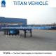 TITAN 3 axle container flatbed semi-trailer for sale