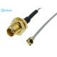 MCX Type Female Straight To UFL IPEX Type Female  For 1.13mm Coaxial Pigtail Cable Assembly