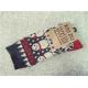 High quality customized christmas snowman design winter acrylic cozy socks for female