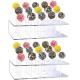 Wedding Birthday Acrylic Lollipop Stands 1.2cm3 For Donut Candy Ice Cream