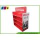 Double Sided Corrugated Pallet Display Stands For Box Packed Games PA039