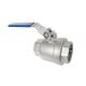 DIN 2 PCS Ball Stainless Steel Valves ASME B16.34 Precise Dimension Anti - Corrosion