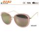 women's fashion sunglasses with stainless steel frame, UV 400 Protection Lens