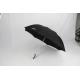 Black Automatic Promotional Golf Umbrellas With Silver Coating Plastic Handle And Carry Bag