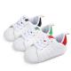 Hot sale 2019 PU Leather white shoes Lace-up Casual sport baby shoes
