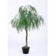 Willow Bonsai Artificial Office Plants , 120cm Artificial Tropical Plants Plastic Leafs