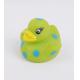 5cm Length Dot Patterned Baby Rubber Duck Floating Water Resistant BPA Free Standard Duck