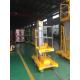 8m Aluminum Aerial Work Platform Hydraulic Vertical Lift Table 0.75Kw Lifting Power