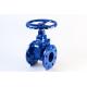 DN80 PN25 Cast Iron Flanged Gate Valve DIN Resilient Bolted Steam