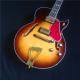 New Arrival brown electric guitar 6 strings with gold pickup