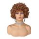 Soft Texture Pixie Cut Wig Natural Remy Human Hair Short Curly Pre Plucked with Bangs