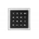 Stainless steel industrial keypad 16 keys compact format IP67 black vandal proof