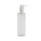 Silk-screen Printing 220ml Flat Shoulder Body Oil Bottle for Make Up Remover Lotion Pump