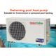 Energy Saving Swimming Pool Heat Pump 3 HP To 25 HP Power Low Noise