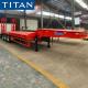 Titan Vehicle tri axle low loader trailer lowbed truck trailer for sale