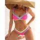 Bikini Swimming Suits For Summer Wear Lightweight Breathable Fabric Pink Color Fashion In Stock