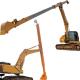 High Efficient Durable Telescopic Excavator Boom Two Section For Cat Komatsu Kato