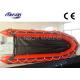 V Type Hypalon Tube Yachts Aluminum Floor Foldable Inflatable Boat For 10 Passengers