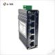 Mini Industrial PoE Switch 4 Port 10/100TX 802.3at PoE 1Port 100TX Ethernet Switch