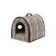 Soft Plush Folded Modern Dog Bed , Cute Dog Beds With Toy Ball / Door Ring