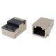 1000Base RJ45 connector with transformer,  recessed low profile type, surface mount, shielded, built-in LED