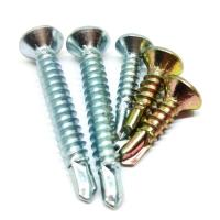 White Blue Zinc Countersunk Head Cross Recessed Self Drilling Hex Flange Bolts