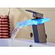 ROVATE LED Light Bathroom Basin Faucet 3 Colors Change Cold And Hot Water